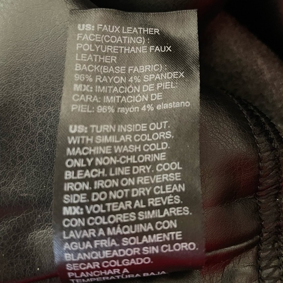 White House Black Market Runaway Leggings, Size 6, Black Faux Leather, S… - Picture 10 of 10